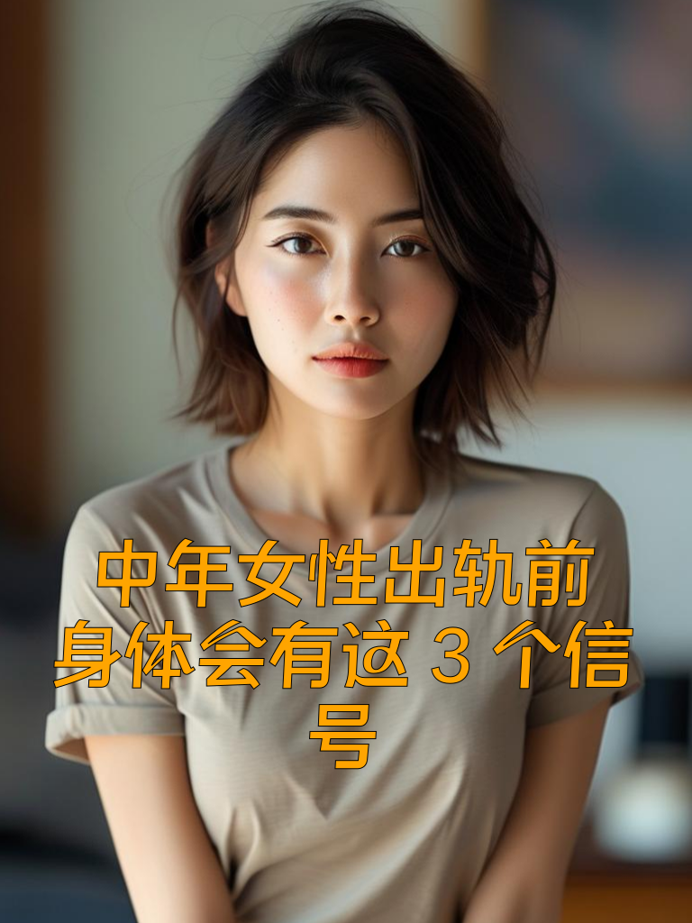 中年女性出轨前，身体会有这3个信号