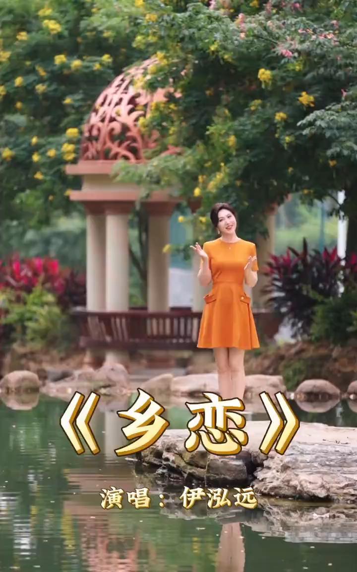 《乡恋》演唱：伊泓远。
你的身影你的歌声，永远印在我的心中。昨天虽已消逝，分别难