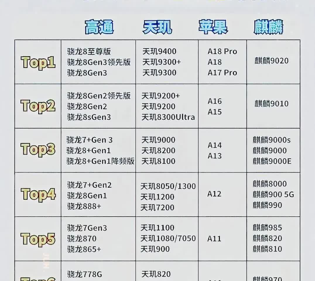 究竟什么才是判断处理器的强弱标准？  跑分？还是稳定？

看参数！CPU全大