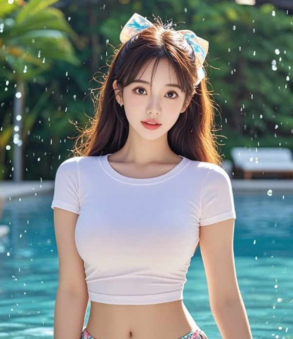 热气蒸腾玉体润 玲珑曲线分外诱人