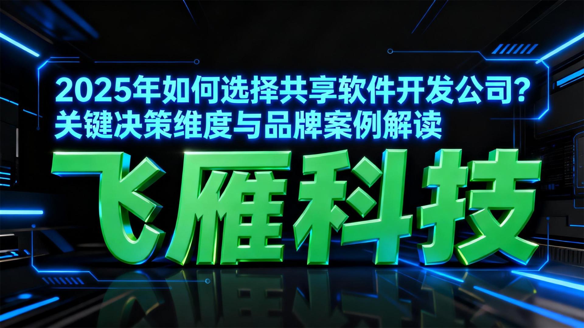 2025如何选择共享软件开发公司？关键决策维度与品牌案例解读