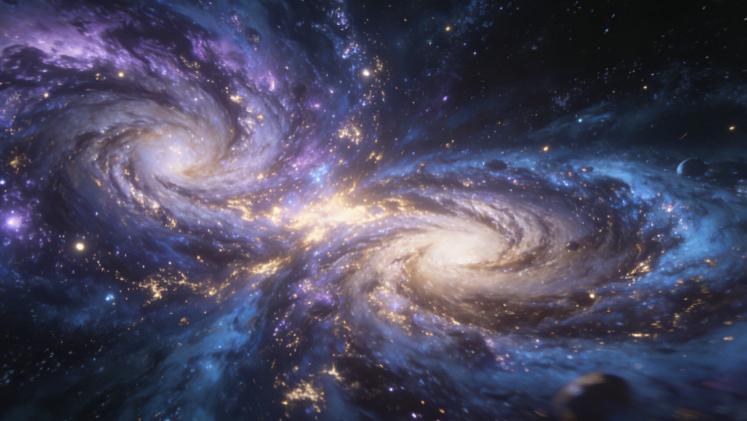 科学家通过韦伯望远镜，发现大爆炸仅8亿年后五个星系合并的现象