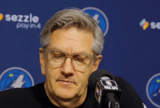 NBA常规赛，森林狼131-114击败灰熊，在赛后采访中，明尼苏达森林狼教练克里