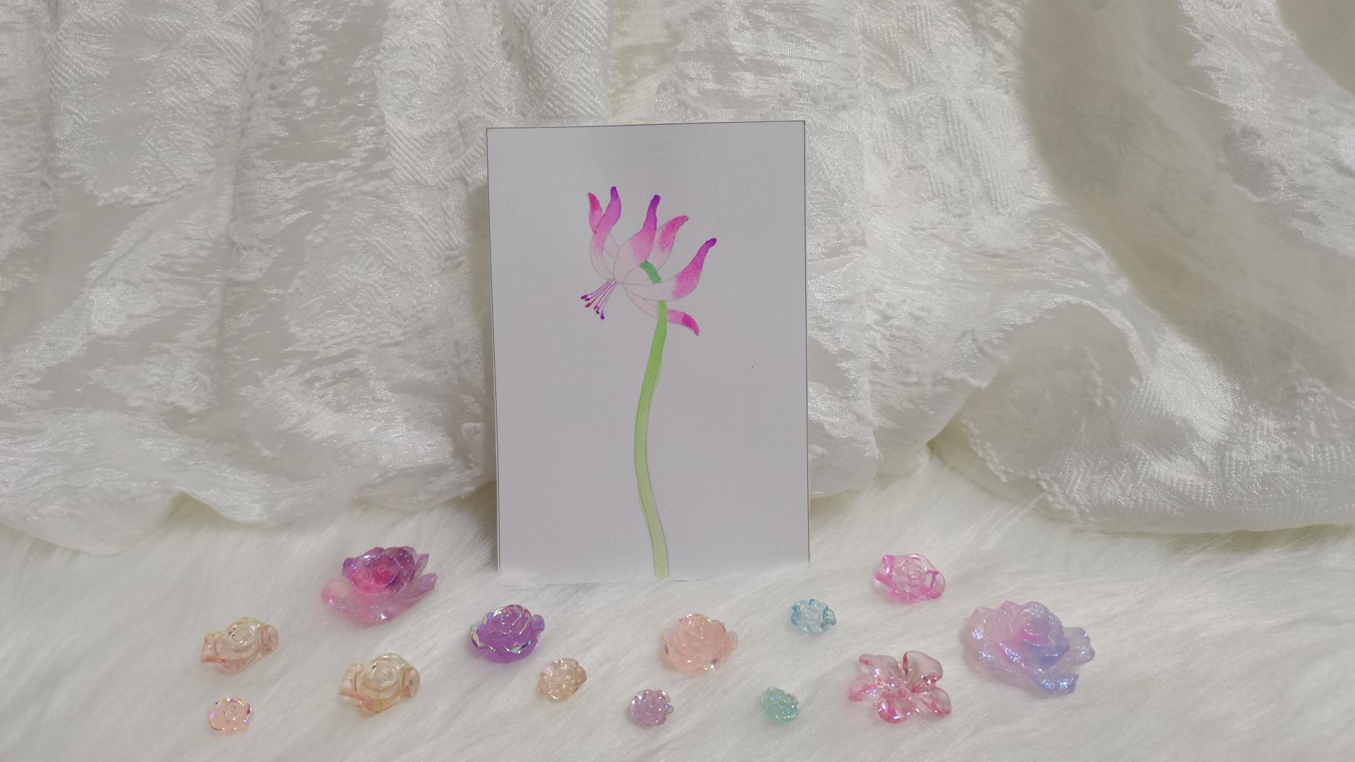 12 山慈菇（绘画 水彩 果花甘06）