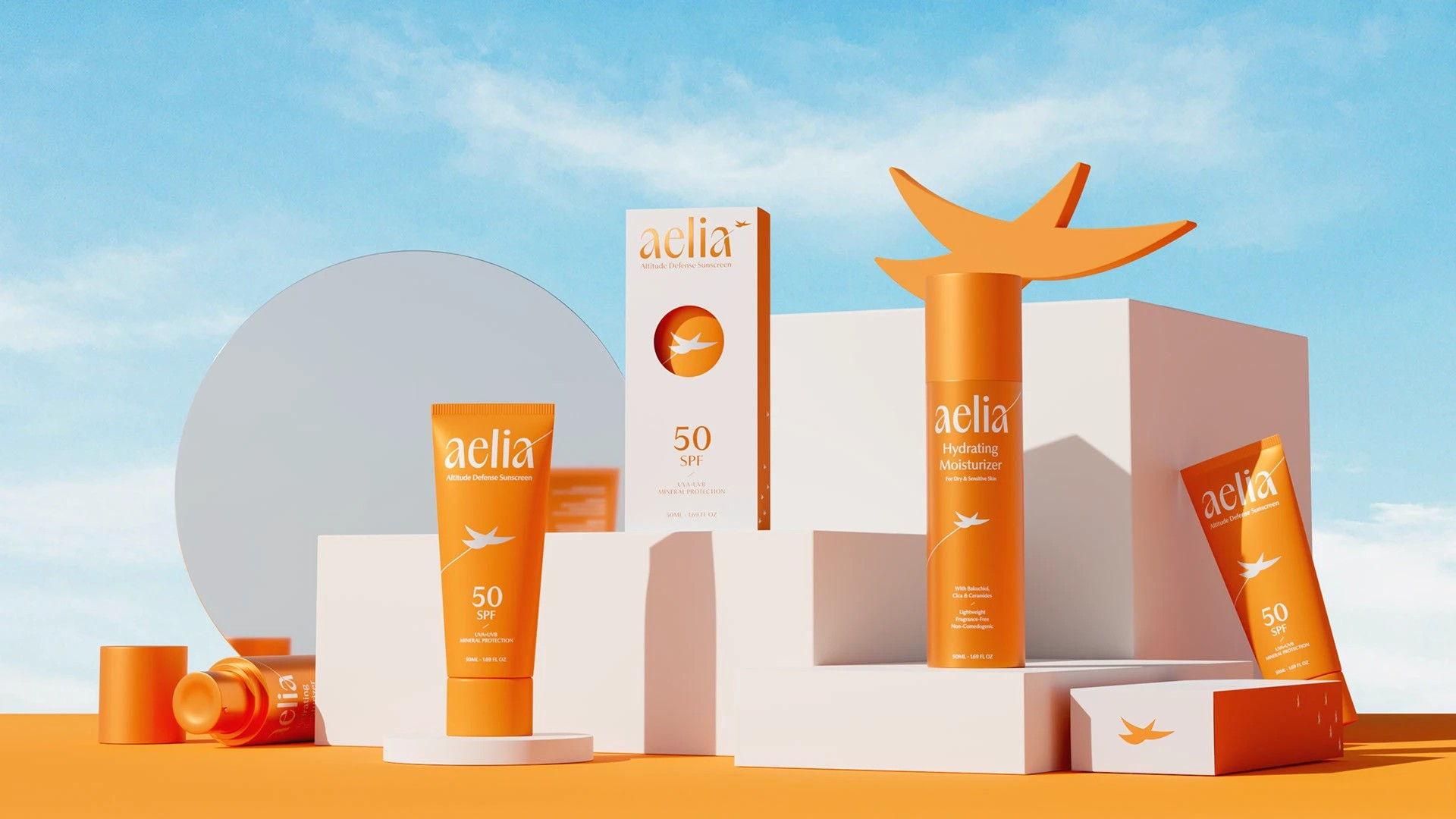 橙色系护肤品包装：设计之美的奇妙诞生与精彩演绎