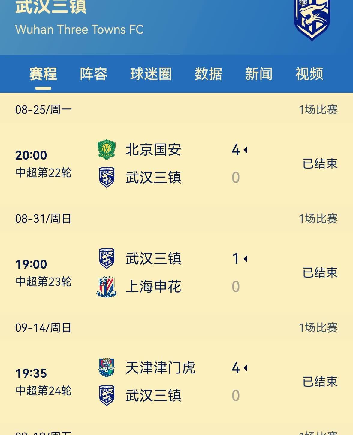 武汉三镇咎由自取？
武汉三镇本赛季虽然没有到人见人欺地步，但赢球靠运气，输球凭