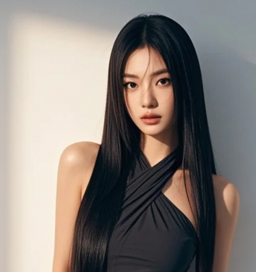一张纯色照片，让她美得刚刚好。