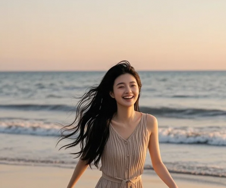 这条长裙陪她走过天涯海角，也走进了我的心里。