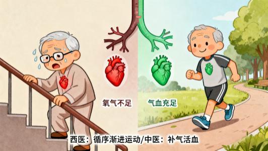 爬两层楼就喘？不是 “老了没力气”！中西医都教你：这样让心脏 “有劲儿”