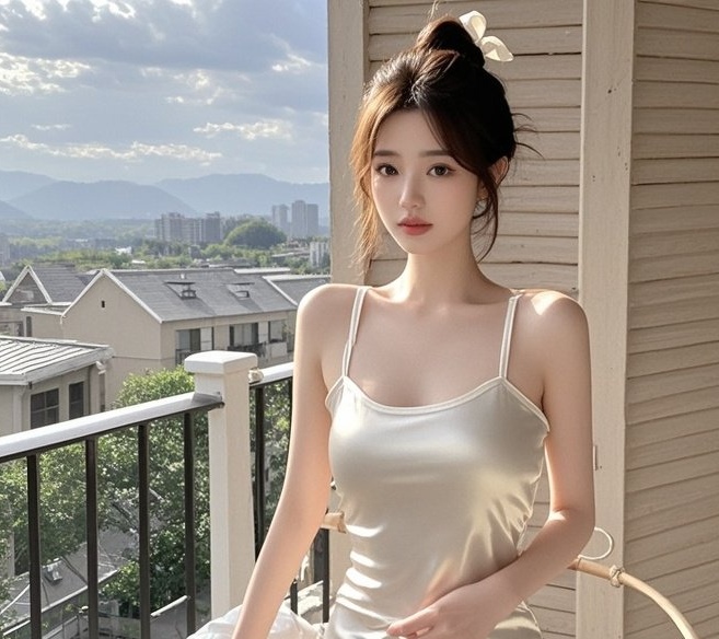 纤腰翘臀裹真丝，回眸一笑醉心池