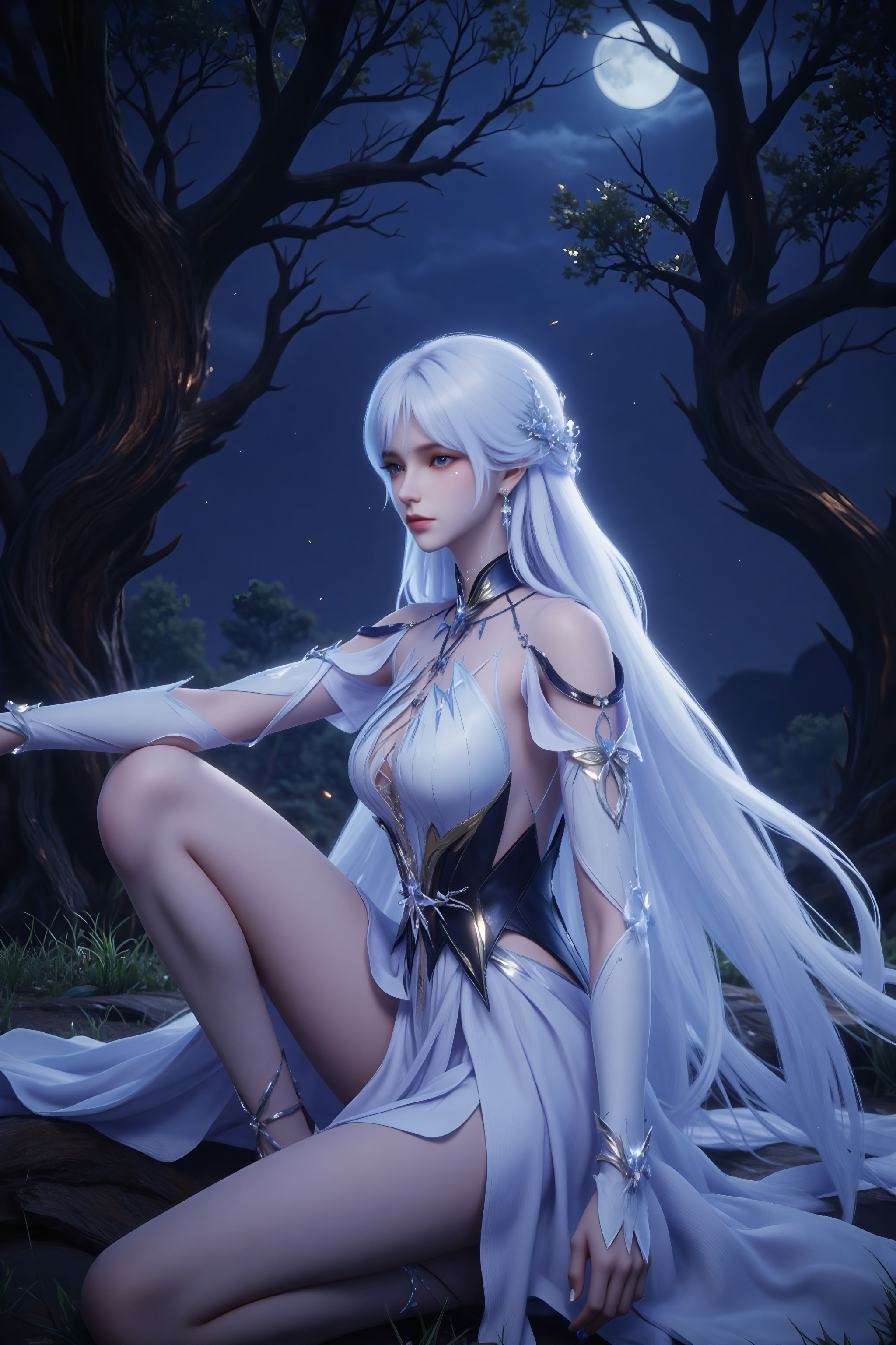 国漫女神壁纸绝美来袭：《神印王座》里超火的角色圣采儿！