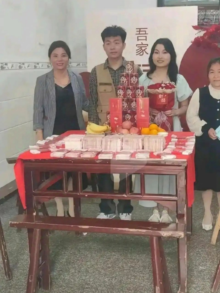 江西彩礼68万现场交付只有一个没有笑