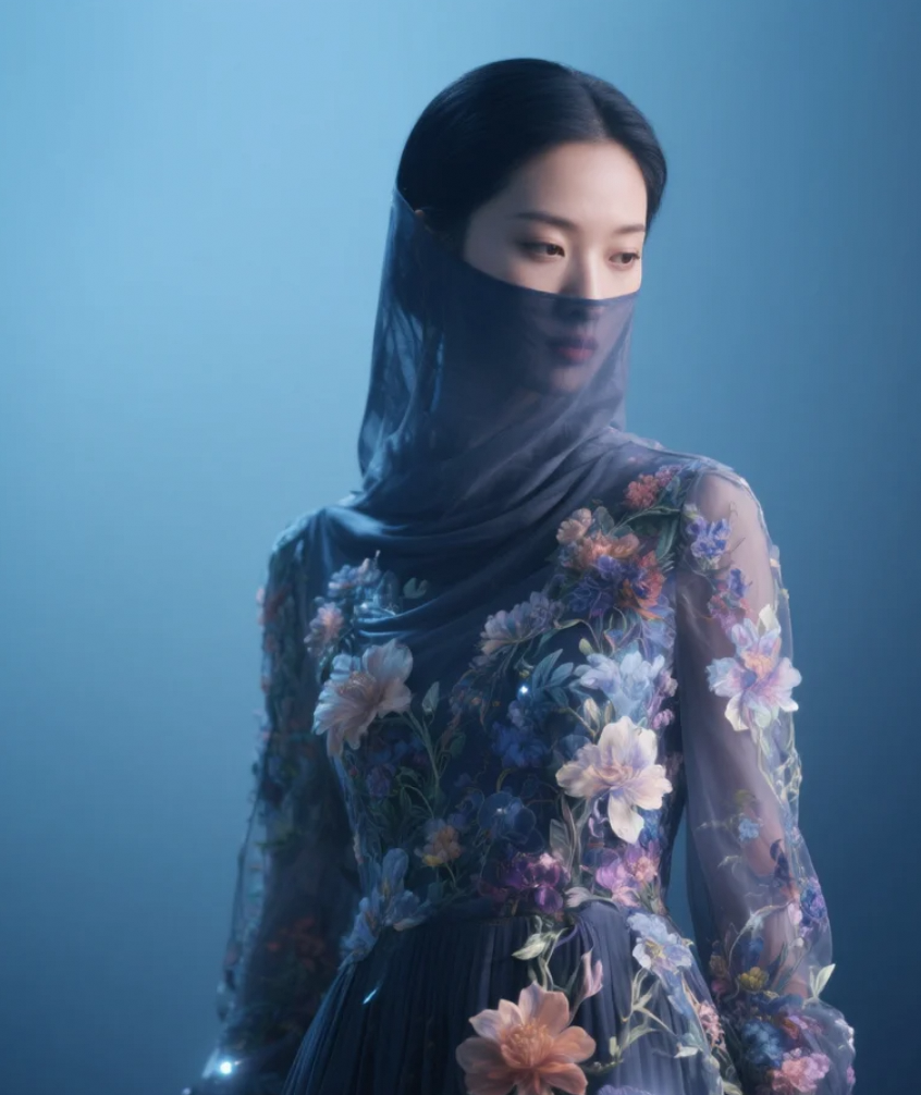 她穿了一条花裙，把整个寂寥都穿在了身上。