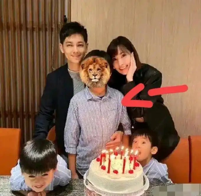 林志颖为什么每次晒照都把大儿子脸挡住，而双胞胎儿子没挡？大儿子Kimi小时候不是