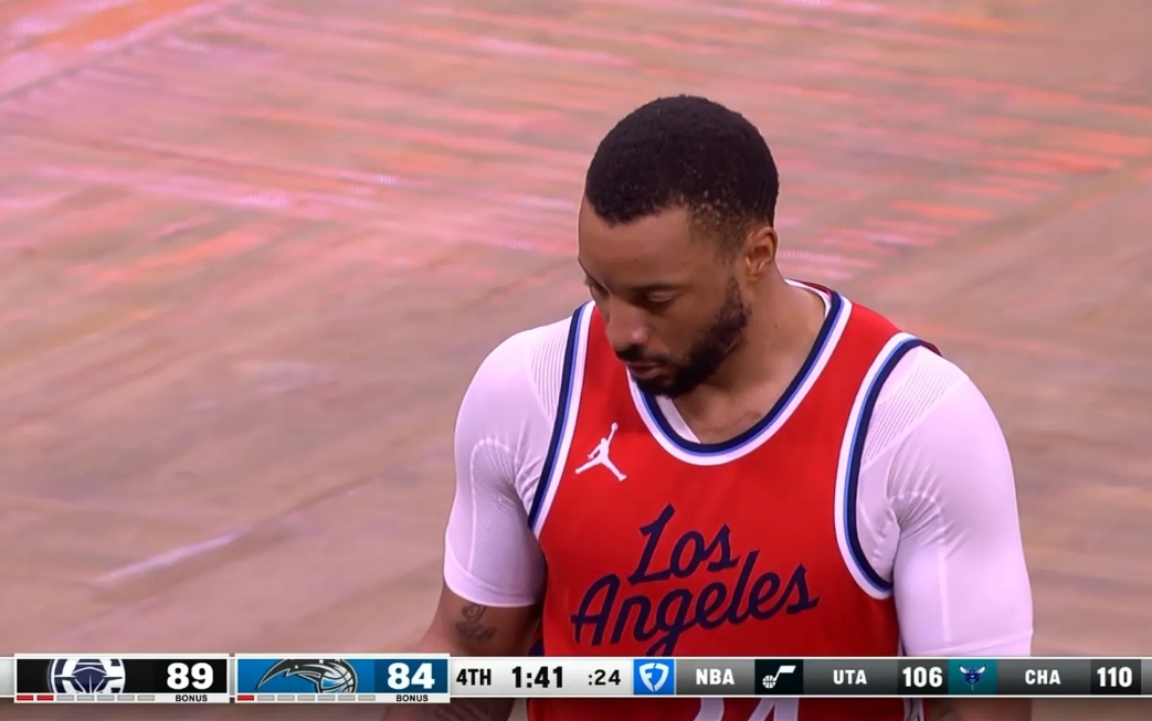 快船球星鲍威尔绝对是当今NBA实力最强的三当家！在今天快船客场以96：87击败魔