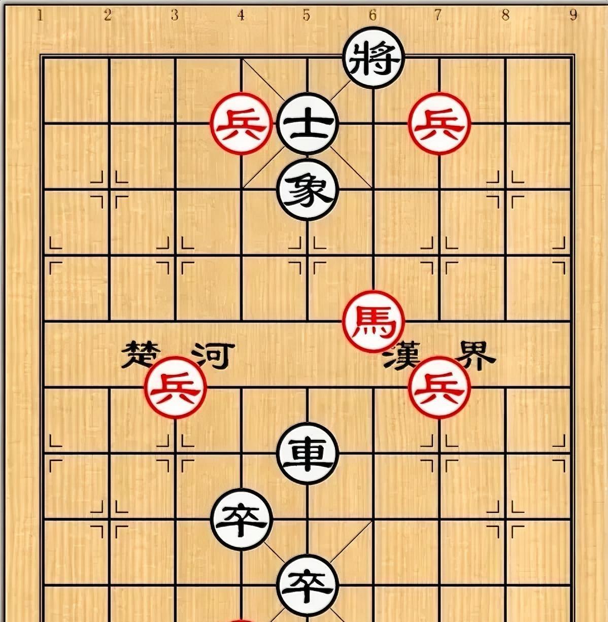 一招回马金钩枪，好似胜利见曙光。那知棋中有蹊跷，稍有不慎就心凉！这盘残局棋势诡异