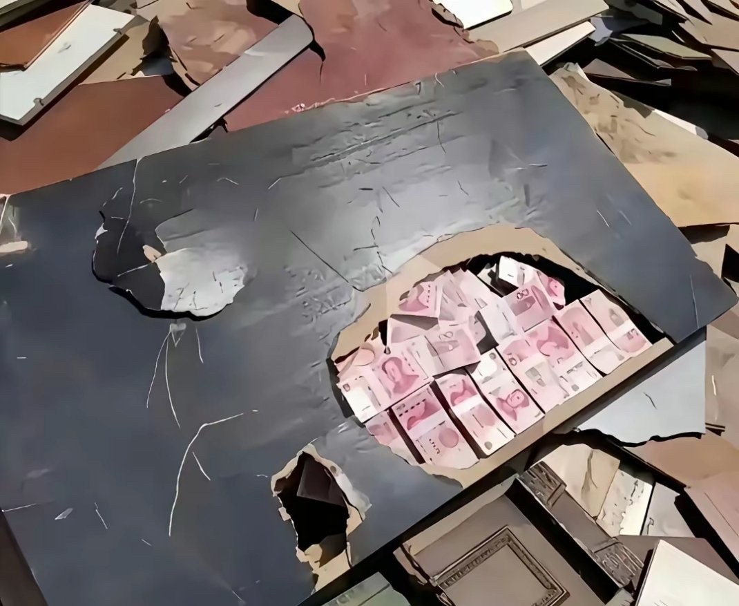 如果在二手房中发现大量现金，我会按以下原则处理：
发现现金先稳住别慌，乱碰可能破