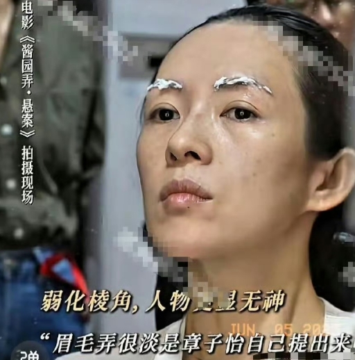 章子怡是个狠人，为了演好詹周氏不惜扮丑，一脸雀斑连眉毛都漂了！ 特别敬业啊！
