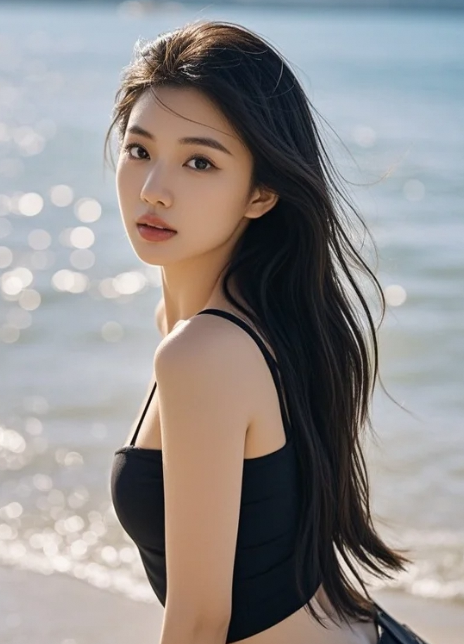 美女的存在感，不是靠喧哗，而是靠美本身！