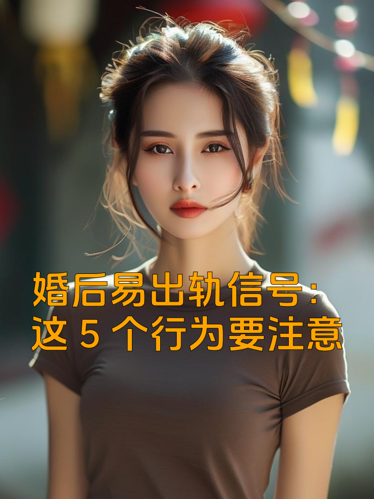 婚后易出轨信号：这5个行为要注意
