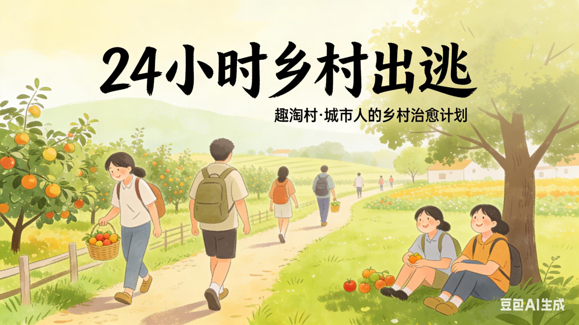 救命！在城市憋疯的人，都在趣淘村约 “24 小时乡村出逃”