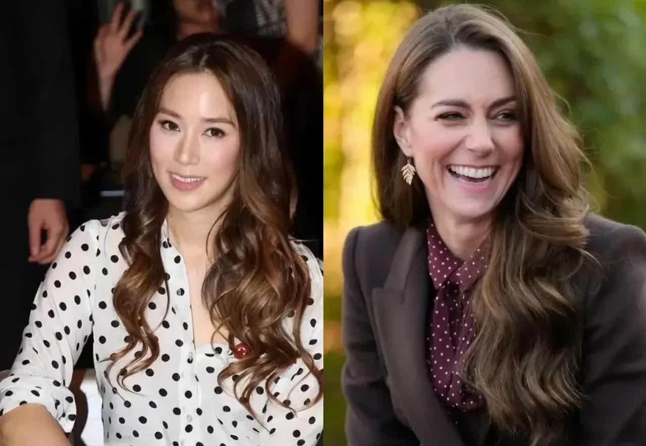 徐子淇和凯特王妃的脸有些像，这叫富贵长相，她们还都是麻雀变凤凰。徐子淇和凯特都是