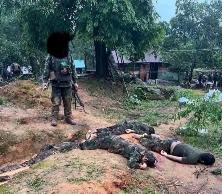 泰柬边境在普玛奎亚（Phu Makhuea）地区被泰国特种部队击毙的柬埔寨王家军