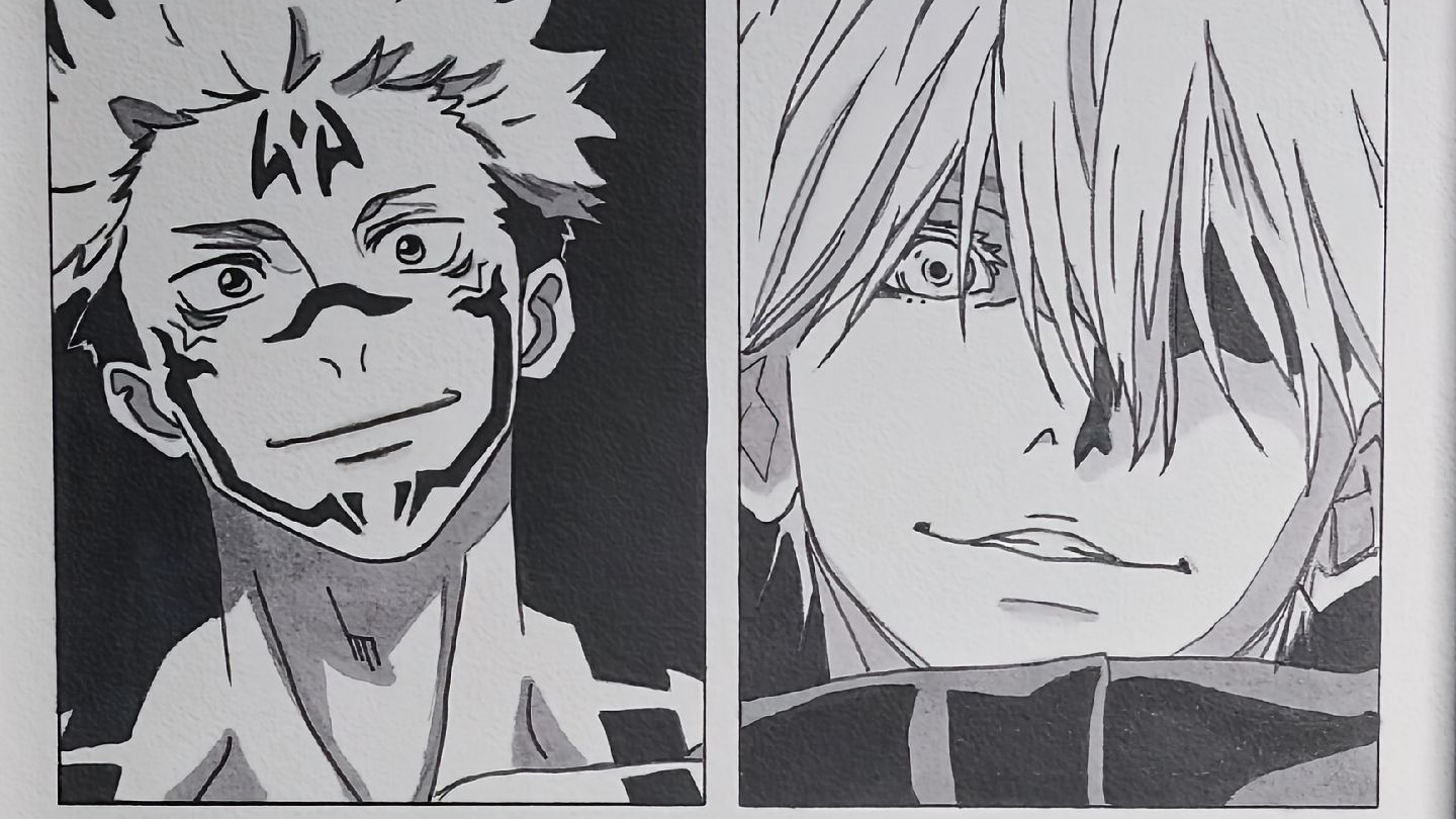 手绘帅哥四宫格 下一次画谁？