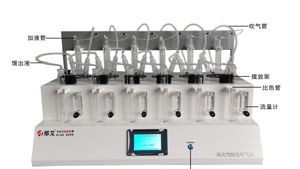 全自动硫化物酸化吹气仪HJ/T 60-2000 水质硫化物的测定 碘量法-那艾仪器