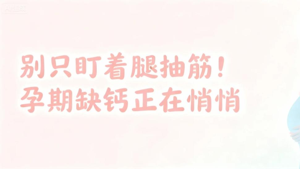 半夜腿抽筋不仅是缺钙？当心，你的宝宝正在“透支”你的骨头！