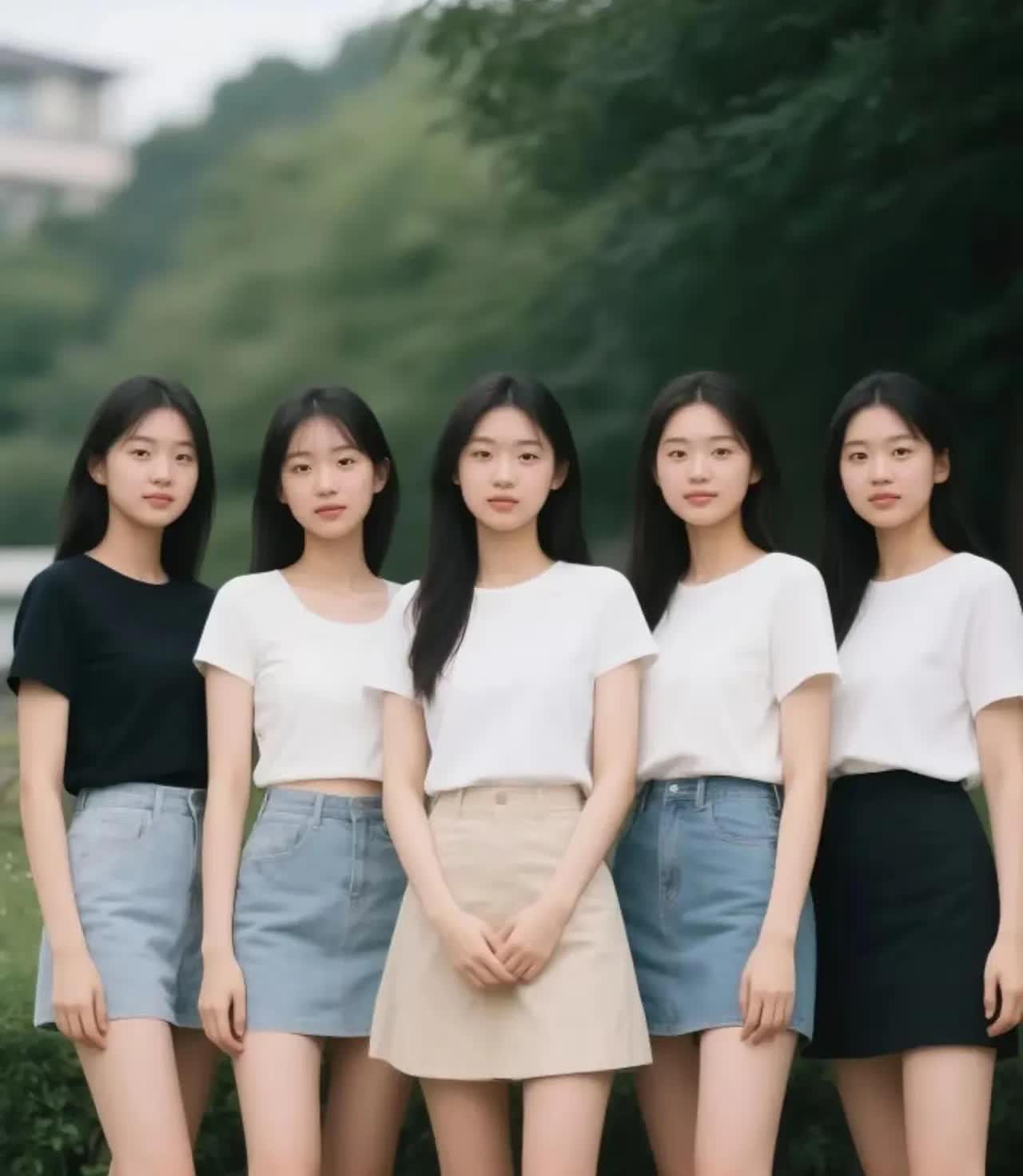 你最喜欢哪个？
五位佳人翩然而至，肤若凝脂，眸似秋水。巧笑倩兮，美目盼兮，或妩