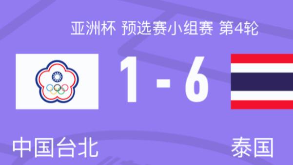 泰国6-1血洗台北！十倍身价碾压，足球鸿沟难逾越