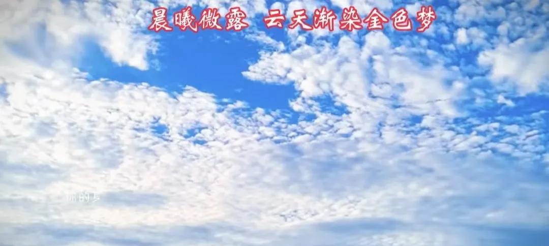 咏晨曦
微露晨曦染碧穹，
鳞云漫卷沐金风。
山河渐醒披光处，
梦启新程向远空。