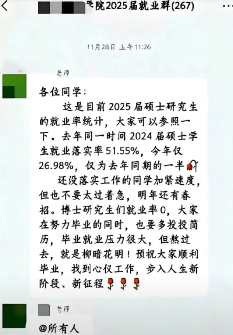 今年就业形势太严峻了！

现在工作不好找，主要就是民营企业不行了，以前这些私企能