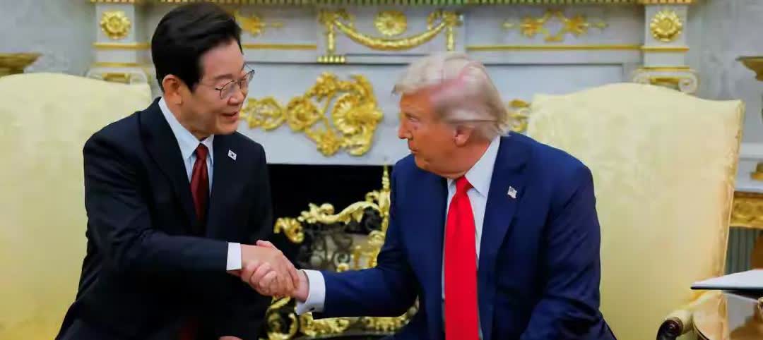 【李在明都有些懵了，特朗普真是什么要求都敢提[捂脸]】韩国总统李在明访美，在白宫