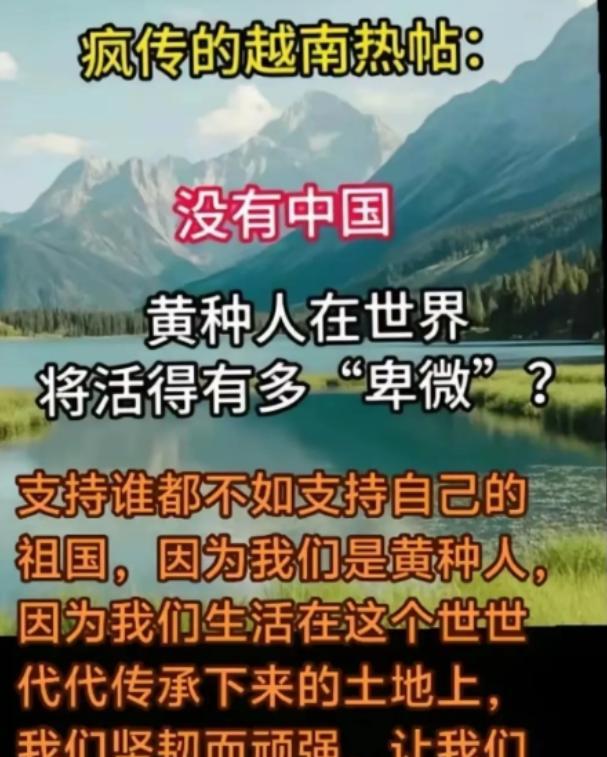 近日，越南论坛被一条帖子掀翻：没有中国，黄种人在星巴克都得踮脚点单。
一位越南网