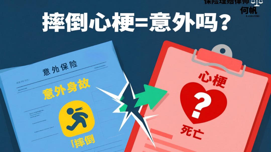 买了意外险却遭拒赔，摔倒后心梗死亡到底算不算“意外”？
