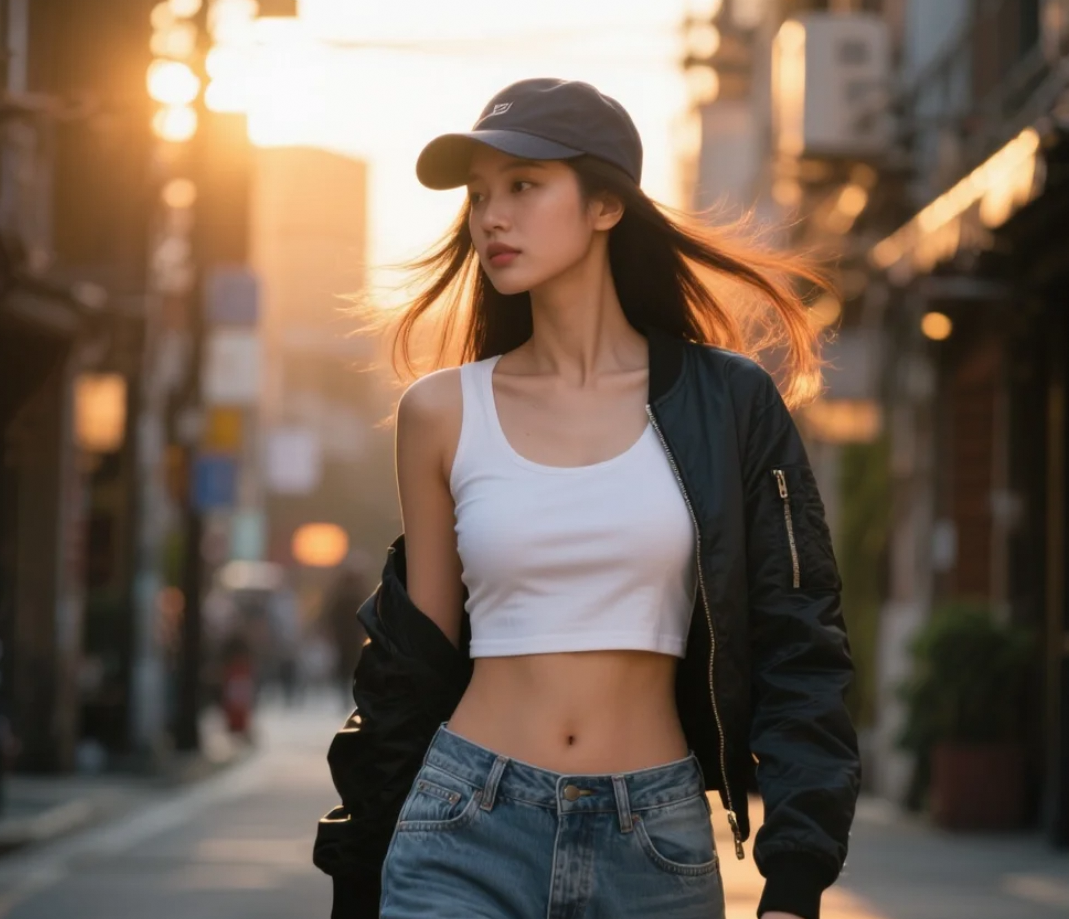 酷到骨子里！夹克外套搭牛仔裤美得不可方物