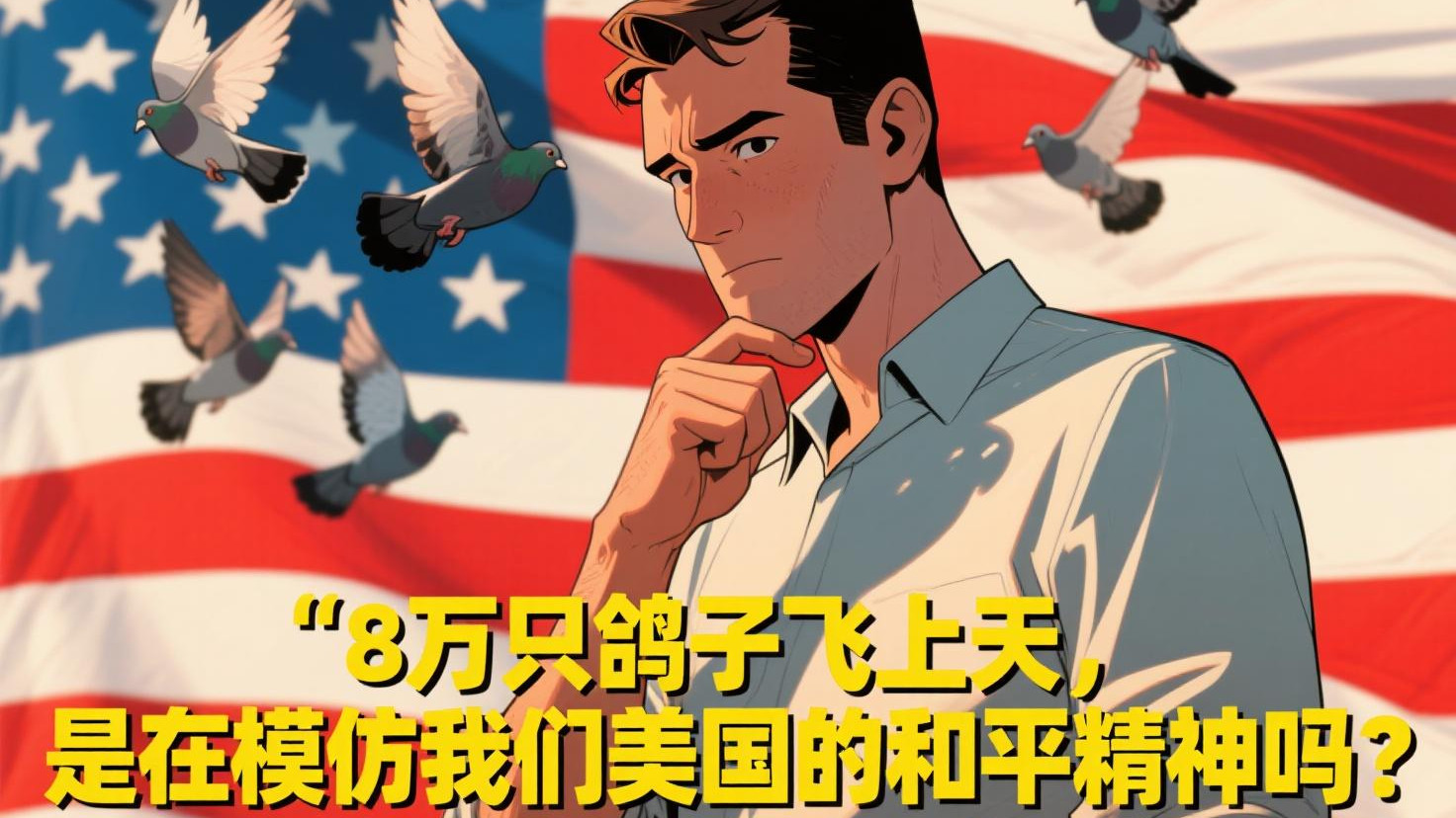 8万只鸽子飞上天，中国用最浪漫的方式展示最硬的底气！