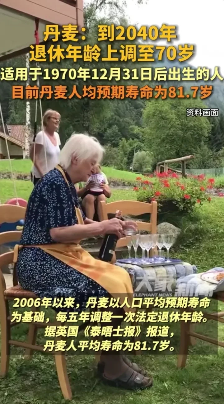 丹麦人要干到七十岁了











我的天呐！这简直是晴天霹雳，丹麦人居