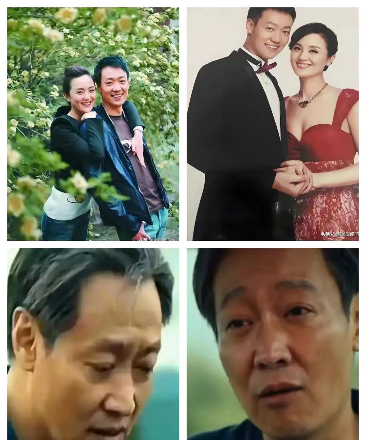 妻子在的时候，英俊潇洒，笑容满面，从头到脚散发着幸福的味道，老婆去时候，天都塌了