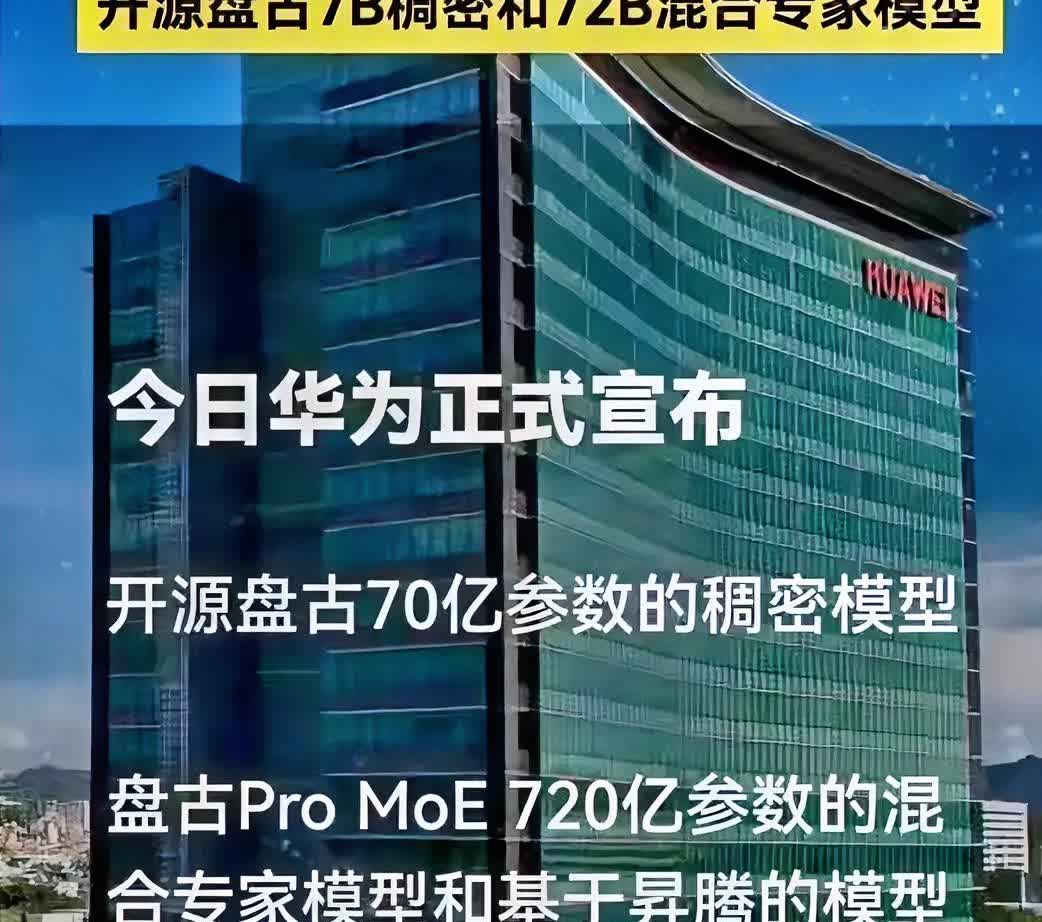 华为这次掀桌了！盘古千亿模型突然开源！

它最该谢的不是堆参数，

不是