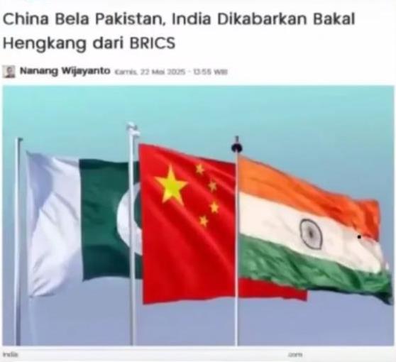 印度威胁退出金砖，不满中方支持巴基斯坦，这一下热闹了!
因为不满印巴冲突中，中方