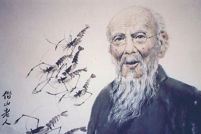 一天早晨，齐白石去买菜。他看到一小伙子的白菜好，便问：“白菜多少钱一棵？”小伙子