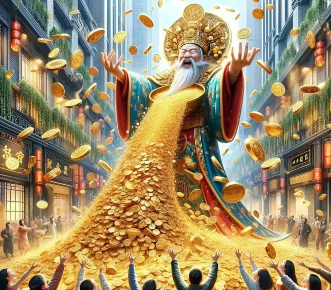 财神爷开仓撒钱啦，要不接完再走？整整88亿财富倾盆而下，谁接住就能逆天改命，转运