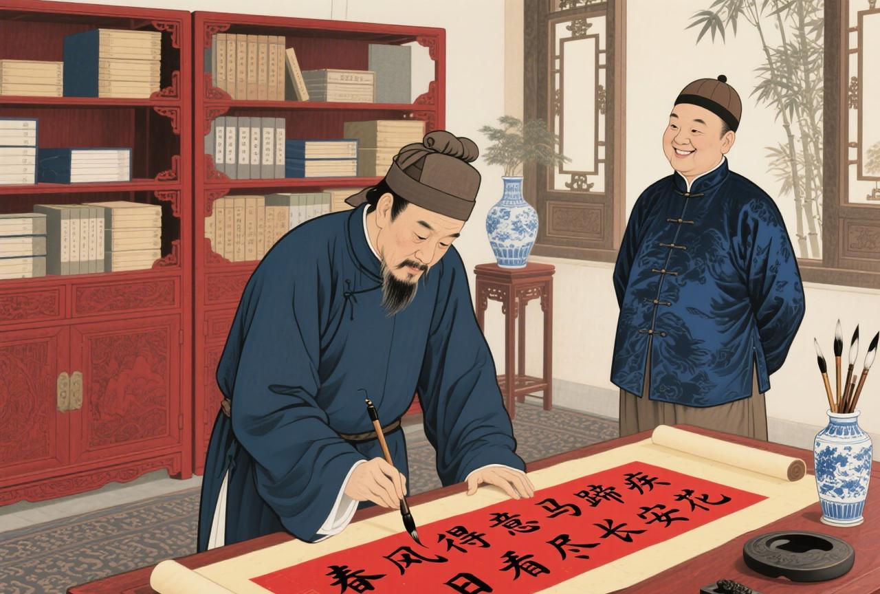 郑板桥未出名前，靠贩卖书画为生，但无人问津；
成名后，求作品之人络绎不绝，他谁的