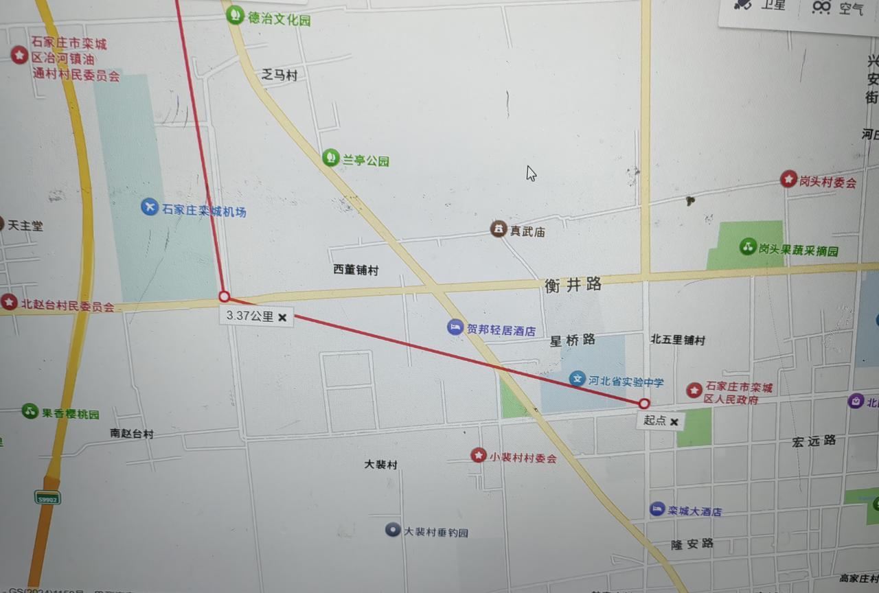 石家庄地铁6号线自制规划图
线路名称：石家庄地铁6号线
起止点：栾城区政府-西山