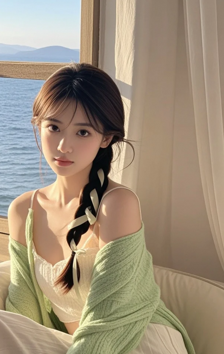 阳光在脸上写影子，她在沉默中，读完了整个上午