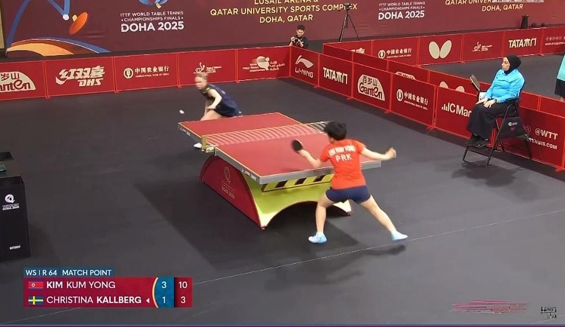 神秘之师金琴英再胜一轮！4:1战胜瑞典名将女版卡尔伯格。
    其实这次神秘之
