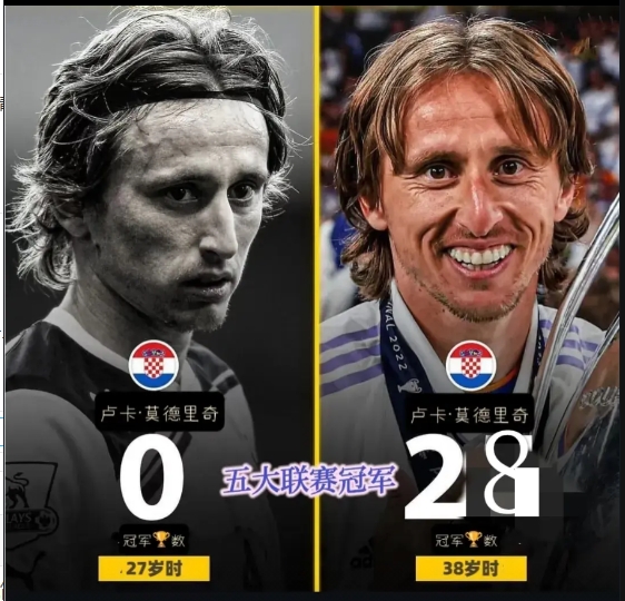 内涵谁呢？莫德里奇：来时两手空空，离时已是传奇！
魔笛27岁离开热刺，4年，0冠